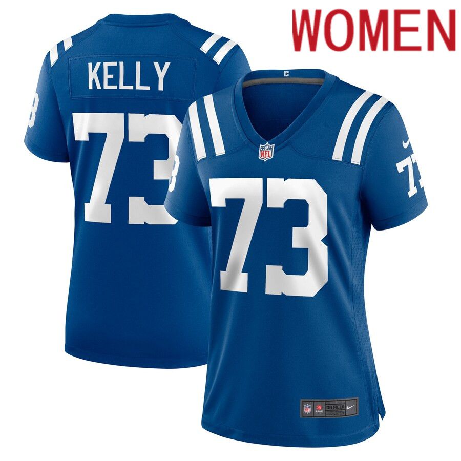 Women Indianapolis Colts 73 Dennis Kelly Nike Royal Game Player NFL Jersey